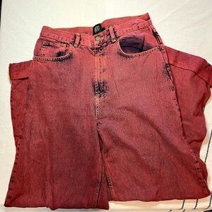 Urban Outfitters BDG Red Baggy Denim Skater Jeans Size 30